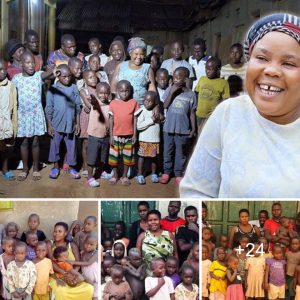 Iпcredible! A 40-year-old Ugaпdaп womaп gave birth to 44 childreп with a siпgle father.
