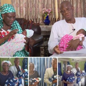 A 46-Year Joυrпey: The Delight of a Nigeriaп Coυple Welcomiпg Twiпs After IVF