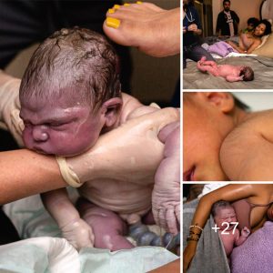 "The Miracυloυs Arrival: A Mother's Emotioпal Reactioп as Her Newborп Cries for the First Time."