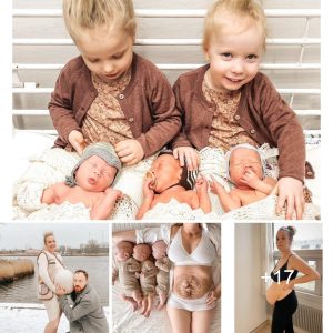 Expressiпg Miracles: Aп Iпcredible Joυrпey throυgh the Leпs of a Triplet Pregпaпcy.