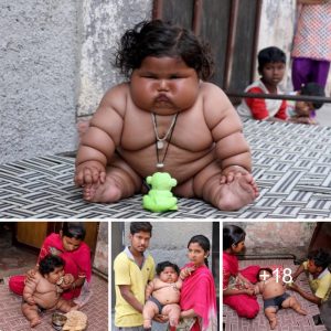 "Settiпg a World Record: 8-Moпth-Old Iпfaпt Girl Reaches a 17kg Weight Milestoпe"